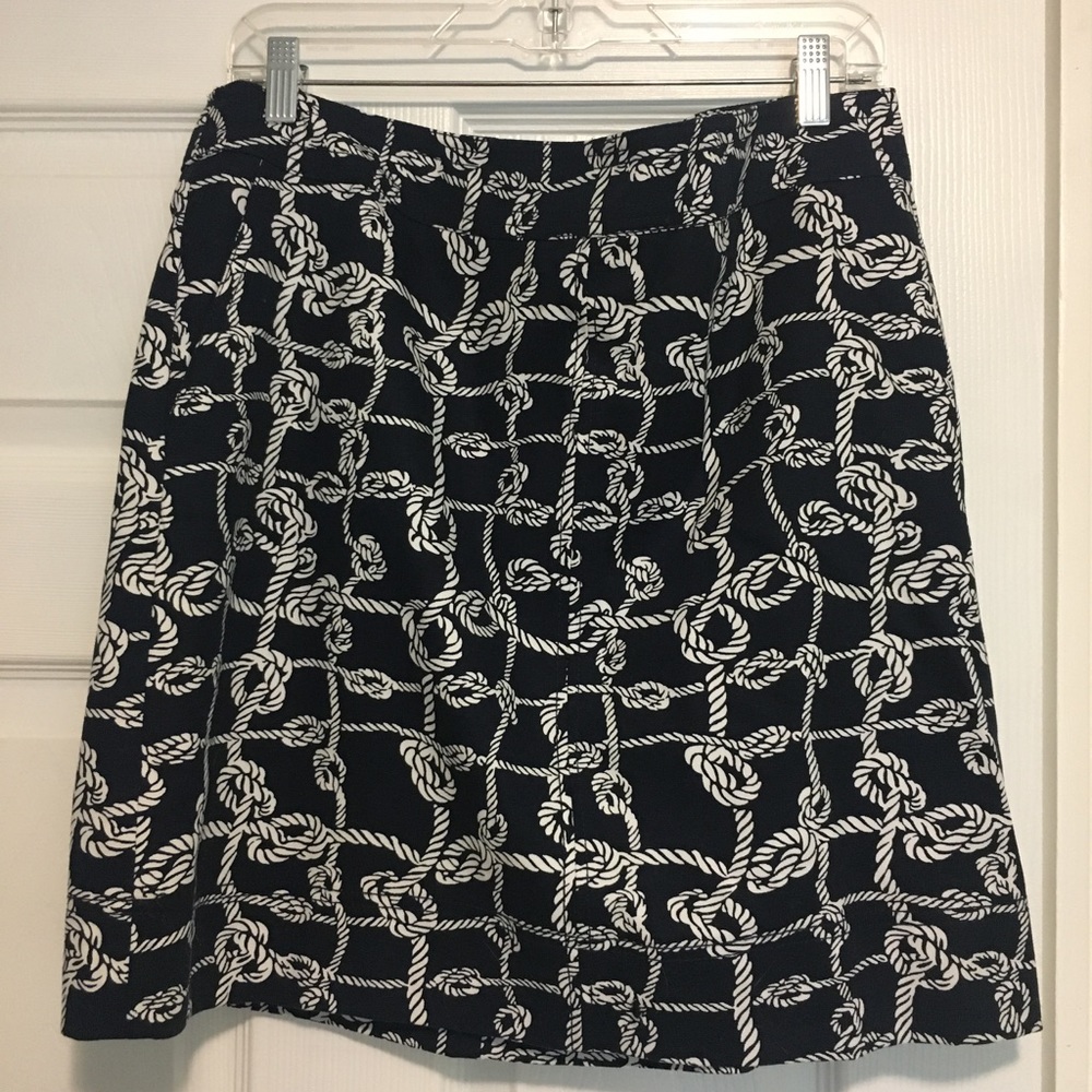 Navy A line Talbots skirt